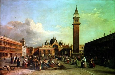 The Piazza San Marco, with a Procession