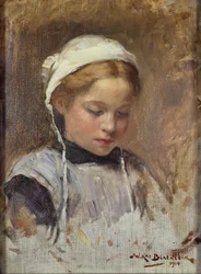 Young Girl in a Blue Pinafore, 1914