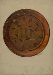 Pa. German Dish, c. 1938