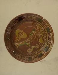 Pa. German Plate, c. 1938