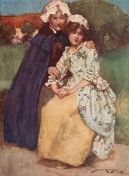 Illustration for The Deserted Village by Oliver Goldsmith