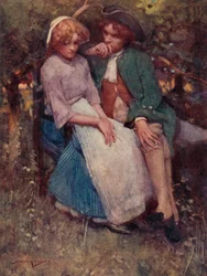 Illustration for The Deserted Village by Oliver Goldsmith