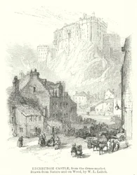Edinburgh Castle, from the Grass-market
