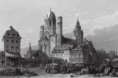 Mayence Cathedral, Rhine
