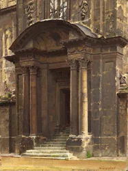The Porch of the Old Ashmolean, Oxford