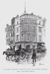 Electric Railway Station, City and South London, King William Street