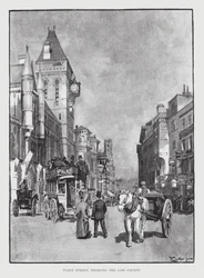 Fleet Street, Showing the Law Courts