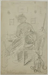 Lady Writing (Back View)