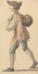 Man Carrying Bundle on his Back