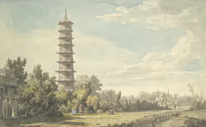 View of the Wilderness at Kew, 1763