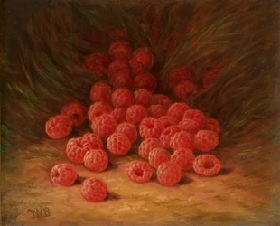 Red Raspberries on a Forest Floor 1866