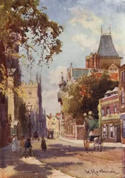 Trumpington Street from Peterhouse