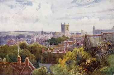 View of Cambridge from the Castle Hill