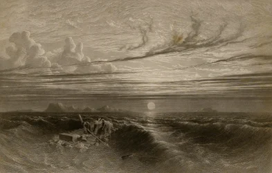 Sunset at Sea after a Storm