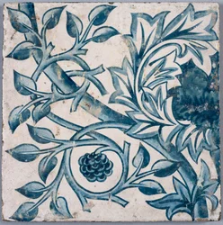 Blue Floral Motif