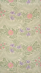 Larkspur. Wallpaper, 1874