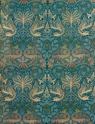William Morris Peacock and Dragon Textile Design, c.1880