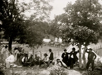 Gettysburg, Pennsylvania. Camp of Captain John J. Hoff. 1865
