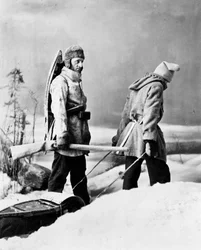 Life of the Trapper in Canada, photo by Notman, circa 1890