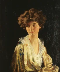 Portrait of Lady Evelyn Herbert, half length