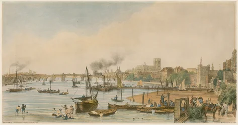 Westminster and Hungerford from Waterloo Bridge