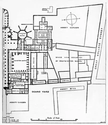 Plan of the Benedictine Abbey of Westminster