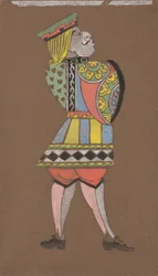 Knave of Hearts (costume design for Alice-in-Wonderland)