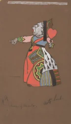 Queen of Hearts (costume design for Alice-in-Wonderland)