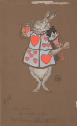 White Rabbit with Herald
