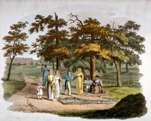 View of a drinking well, Hyde Park, Westminster, London