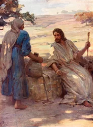 The Woman at the Well of Samaria, John iv, 6, 7