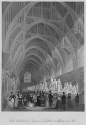 Public Exhibition of Frescoes & Sculpture in Westminster Hall, c1841
