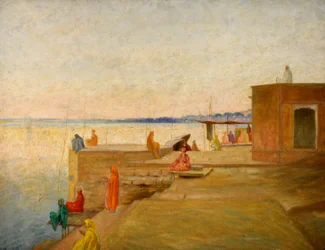 Evening in Benares, India