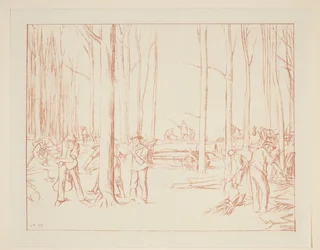 Farm Workers Working in a Forest