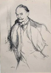 Portrait of Thomas Hardy from the Series 