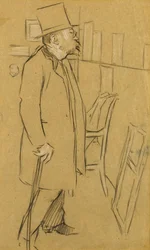 The Connoisseur - Possibly a portrait of Mons. Julien, c.1890