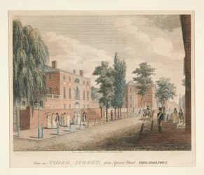 View in Third Street, from Spruce Street Philadelphia