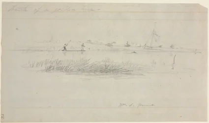 Eel Spearing at Setauket, Long Island, New York