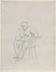 Man Smoking a Pipe