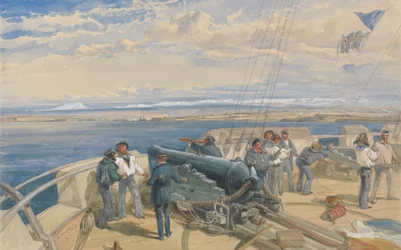 Sebastopol, Sketched From The Deck of H. M. S. Sidon, Feb. 1855