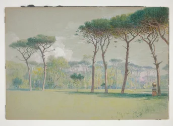 Castel Fusano: Landscape - Vast Lawn and Trees