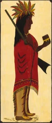 Indian Tobacco Shop Sign [reverse, Indian facing right]