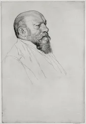 Portrait of Hans Richter, Hungarian conductor