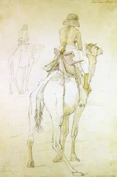 Study of a man on a camel