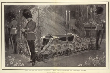 The Death of Queen Victoria, the Lying-in-State at Osborne House