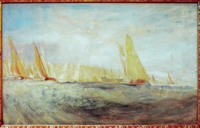 Sketch for East Cowes Castle: The Regatta Beating to Windward