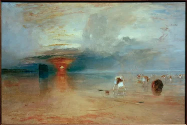 Beach of Calais, Low Tide. French Poissards