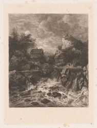 Landscape with a Waterfall