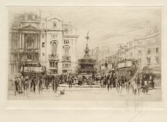 Piccadilly Circus, Looking toward Lower Regent Street, Criterion Theatre Behind
