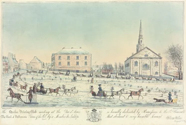 The Quebec Driving Club meeting at the Place d